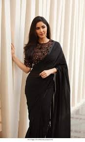 black saree